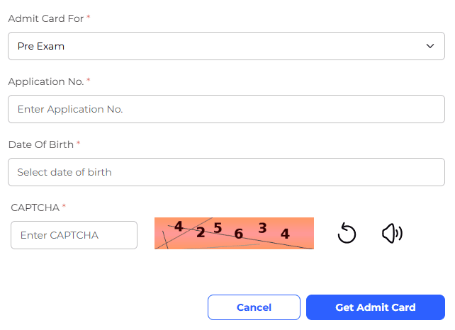 Admit Card